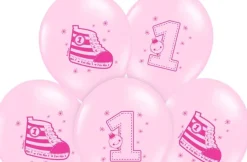 1 Års Balloner Lyserød