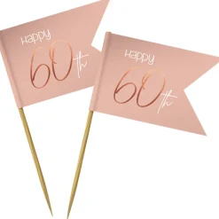 60 Års Cocktailpinde Lush Blush