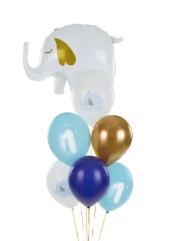 1 Års Fødselsdag Ballon Mix Lyseblå