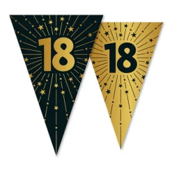 18 Års Golden Celebrations Vimpelguirlande
