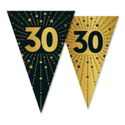 30 Års Golden Celebrations Vimpelguirlande