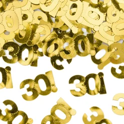 30 Års Konfetti Guld