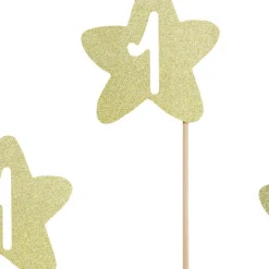 1 Års Madpinde Glitter Guld