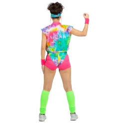 Aerobic Babe Kostume Pink/Gul