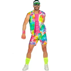 Aerobic Dude Kostume Neon