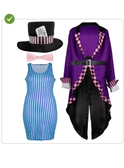 Alice I Eventyrland® Hattemageren Kjole Kostume