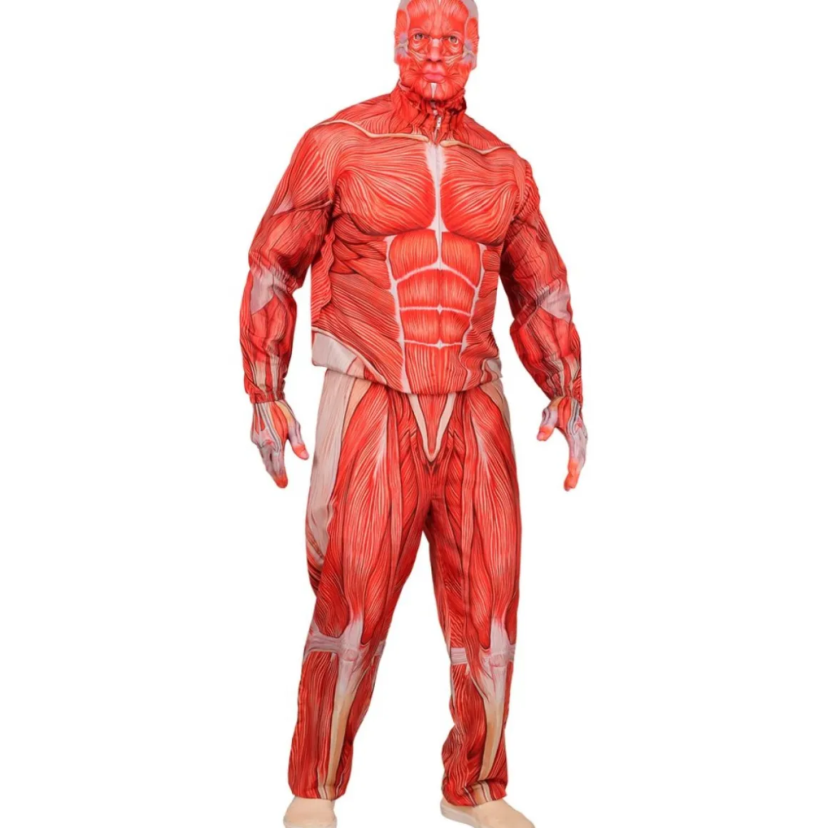 Anatomisk Mand Kostume Rød