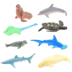 Animal World® Havdyr Legefigurer Sæt 8 Dele