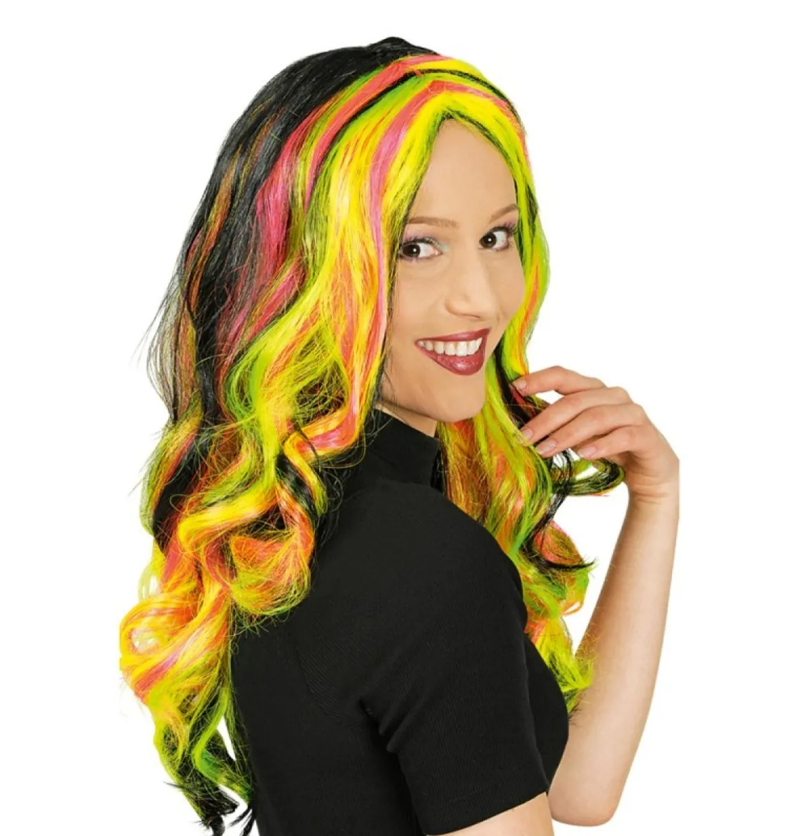 Anime Paryk Sort/Neon