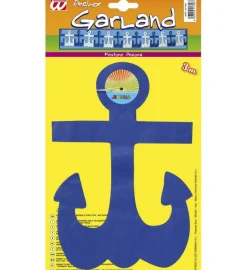 Anker Papirsguirlande Blå/Hvid