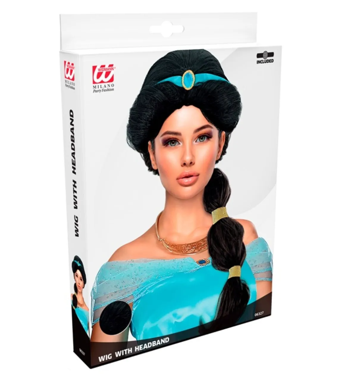 Arabisk Prinsesse Paryk Sort