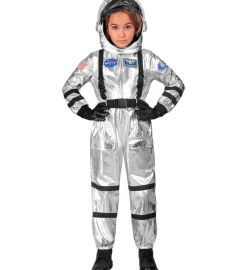 Astronaut Børnekostume Sølv