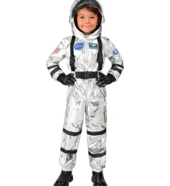 Astronaut Børnekostume Sølv