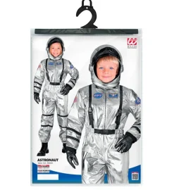Astronaut Børnekostume Sølv