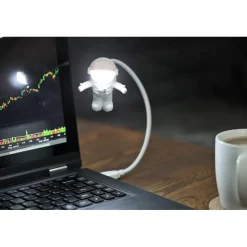 Astronaut USB Lampe Hvid
