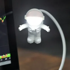 Astronaut USB Lampe Hvid