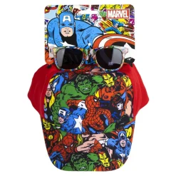 Avengers® Kasket & Solbriller Rød