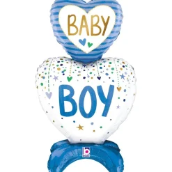 Baby Boy Hjerte Folieballon