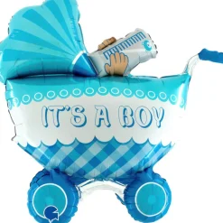 Baby Dreng Barnevogn Folieballon