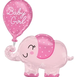 Baby Girl Elefant Folieballon