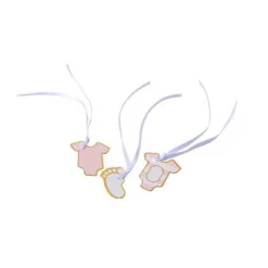 Baby Onesie Gavemærker Lyserød
