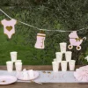Babyshower Guirlande Lyserød/Guld