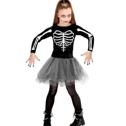 Ballerina Skelet Børnekostume