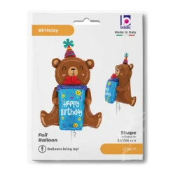 Bamse Happy Birthday Folieballon