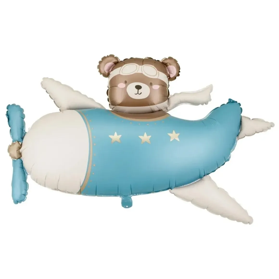 Bamse I Fly Folieballon Lyseblå