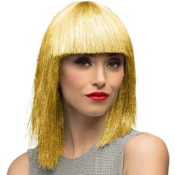 Bangs Glitter Paryk Guld