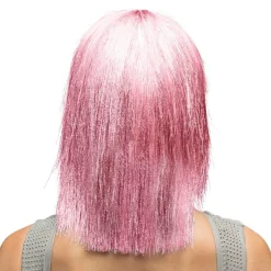 Bangs Glitter Paryk Lyserød