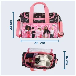 Barbie® Sportstaske Sort/Pink