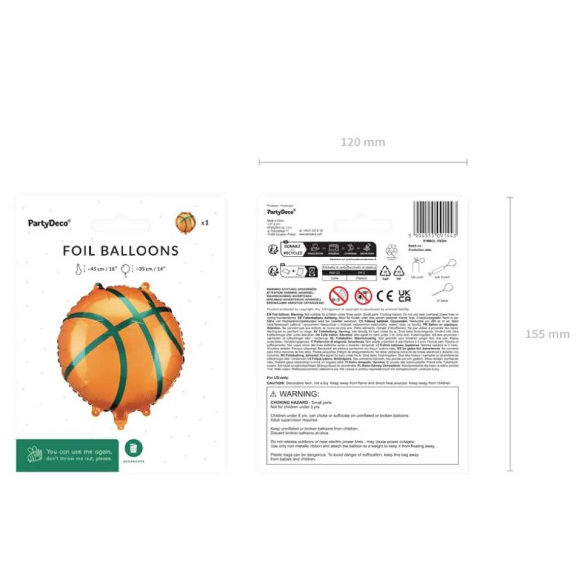 Basketball Folieballon