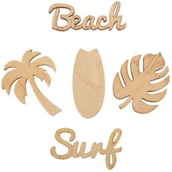 Beach Surf Bordkonfetti Træ