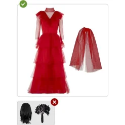 Beetlejuice® Lydia Bryllupskjole Kostume