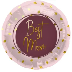 Best Mom Folieballon Lyserød