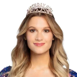 Birthday Girl Tiara Rosaguld