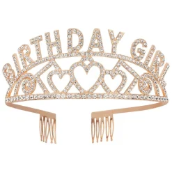 Birthday Girl Tiara Rosaguld
