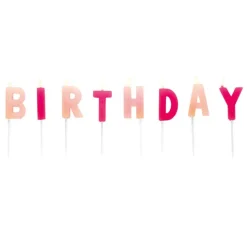 Birthday Kagelys Lyserød