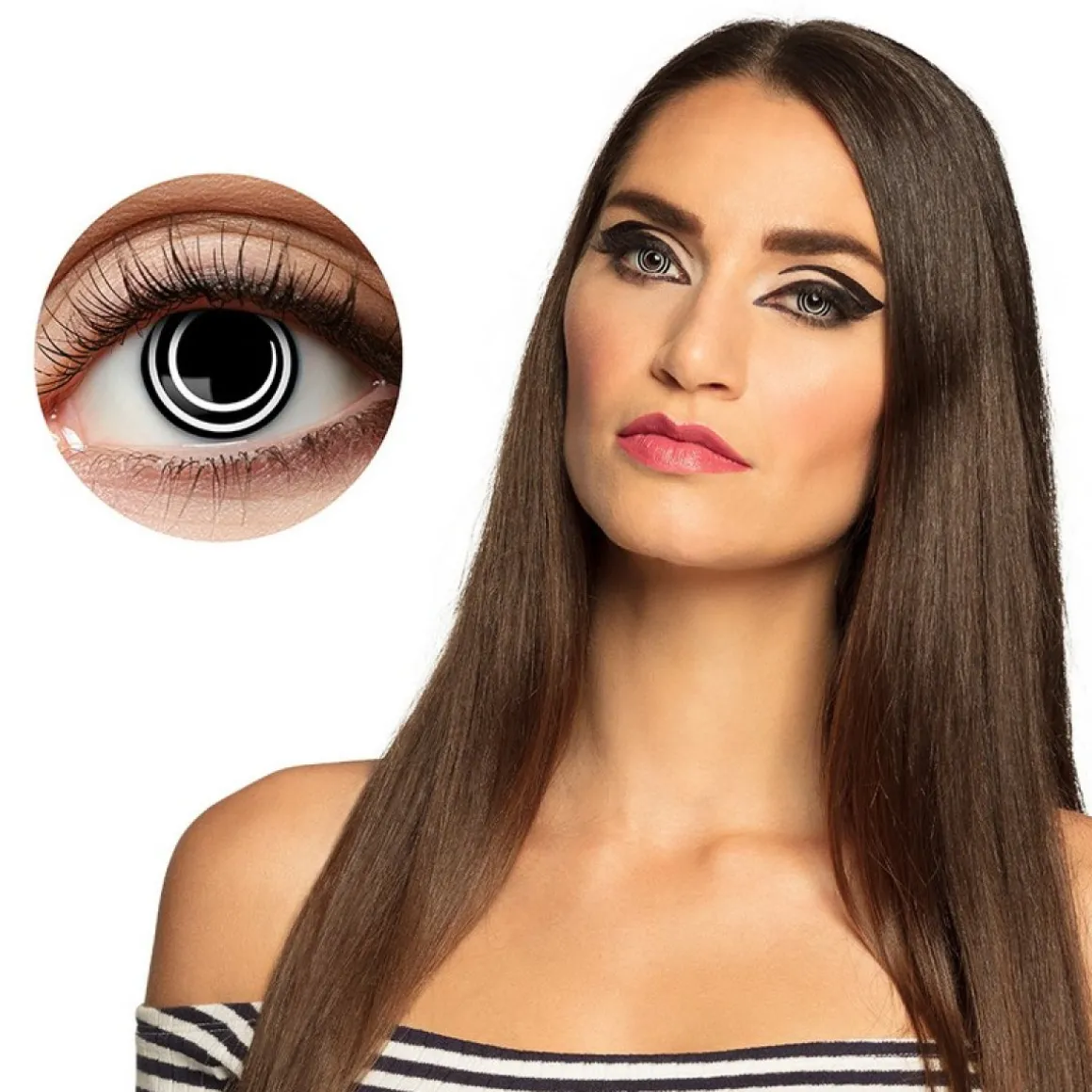 Black Spiral Kontaktlinser