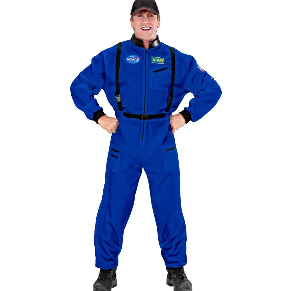 Blå Astronaut Kostume
