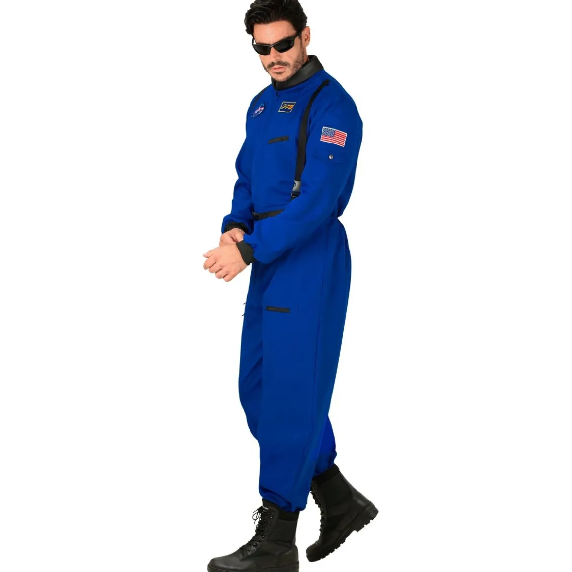 Blå Astronaut Kostume