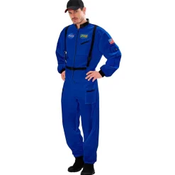 Blå Astronaut Kostume