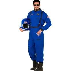 Blå Astronaut Kostume