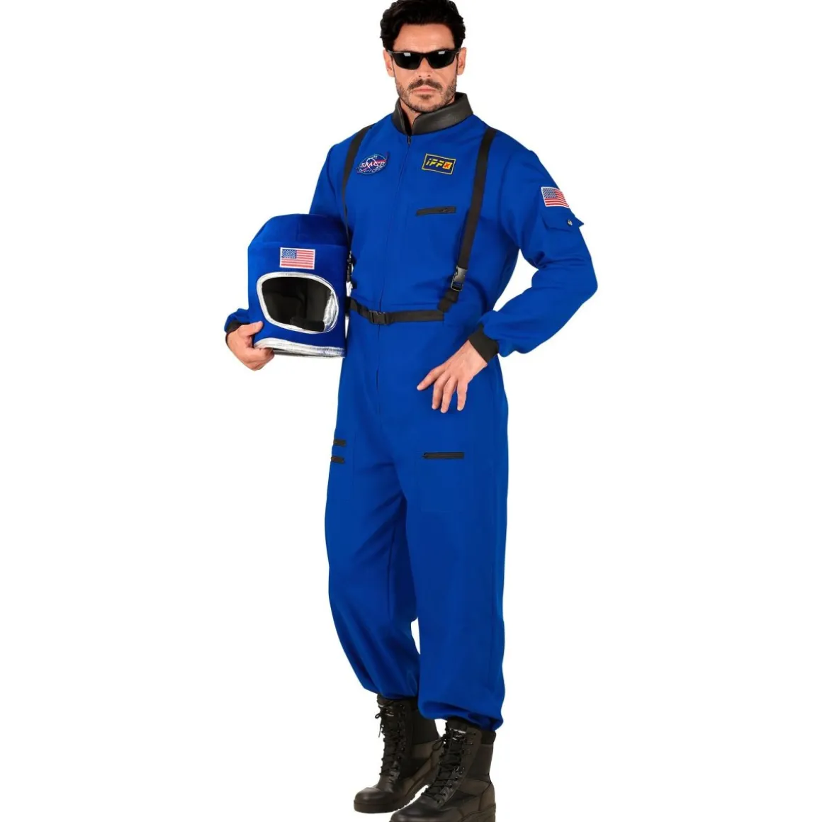Blå Astronaut Kostume