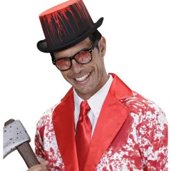 Blodig Cylinderhat Sort/Rød