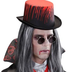 Blodig Cylinderhat Sort/Rød
