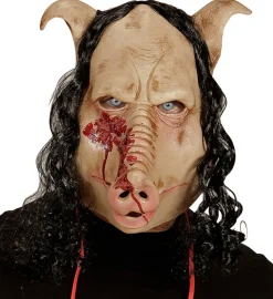 Blodig Grisehoved Maske