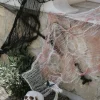 Blodig Halloween Stofbaggrund Hvid