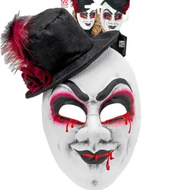 Blodig Harlekin Maske